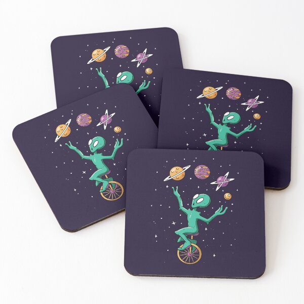 Item preview, Alien Juggler , alien juggling planets on an unicycle designed and sold by FFelder.