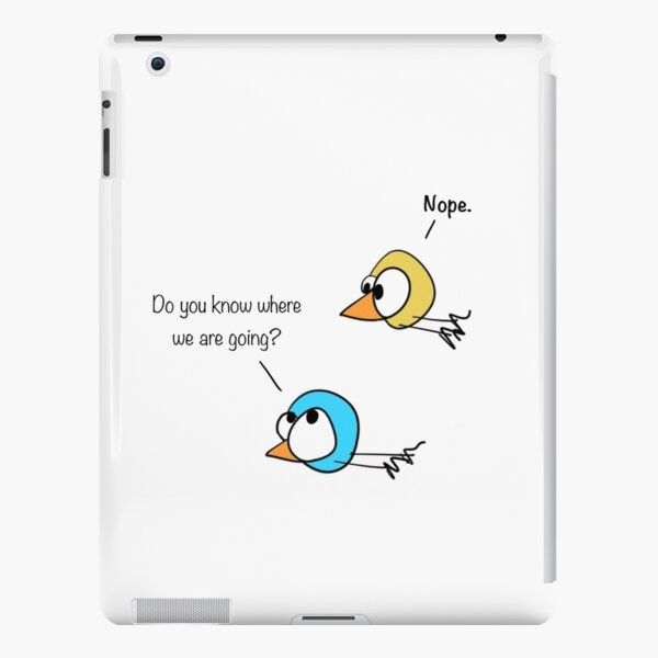 Where are We Cartoon iPad Snap Case