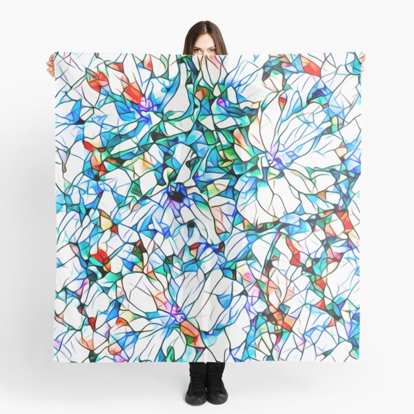 Glass stain mosaic 3 - floral Scarf