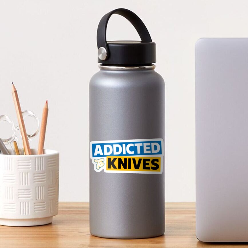 "Knife Collectors Funny Addicted To Knives" Sticker for Sale by