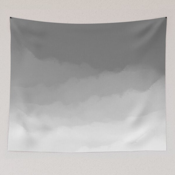 Item preview, Gray Watercolor Ombre (gray/white) designed and sold by Design Minds Boutique.