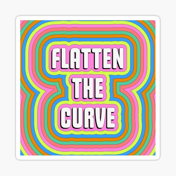 Flatten The Curve Sticker