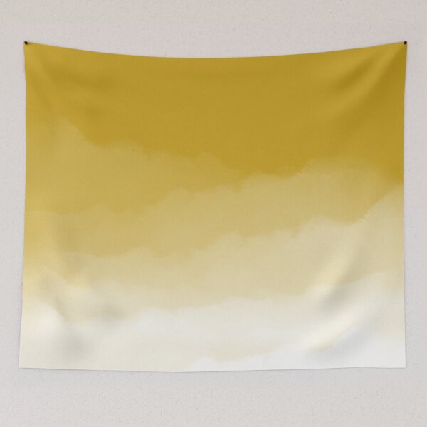 Item preview, Mustard Yellow Watercolor Ombre (yellow/white) designed and sold by Design Minds Boutique.
