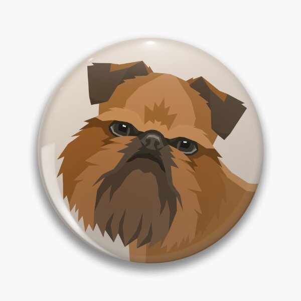 Artikelvorschau, Griffon Bruxellois Dog Face entworfen und verkauft von ApparelDuck.