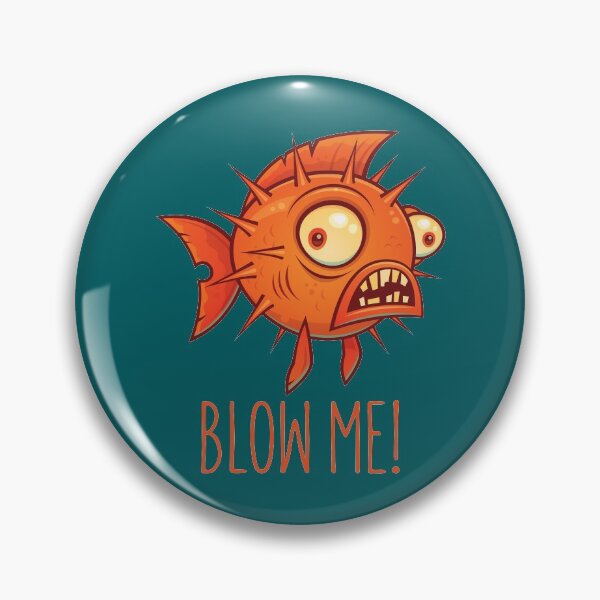 Item preview, Porcupine Blowfish Cartoon - Blow Me designed and sold by fizzgig.