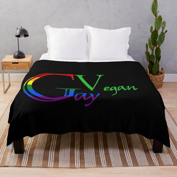Item preview, vegan gay present, rainbow vegan pride, gift for vegans designed and sold by tawscolors.