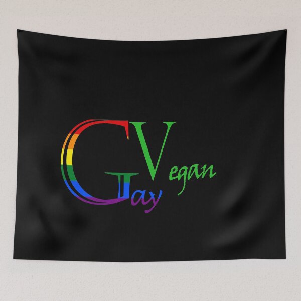 Item preview, vegan gay present, rainbow vegan pride, gift for vegans  designed and sold by tawscolors.
