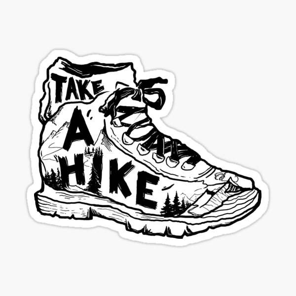 Item preview, Take a Hike - Hiking Boot Sticker designed and sold by iceteeselling.