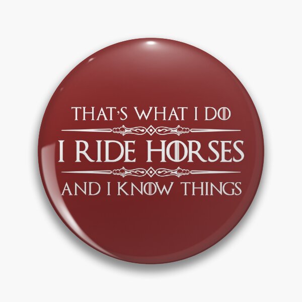 Item preview, Horse Rider Gifts - I Ride Horses & I Know Things Funny Horseback Riding Gift Ideas for Riders designed and sold by merkraht.
