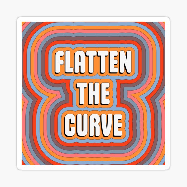 Flatten The Curve Sticker