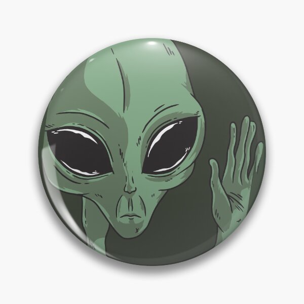 Item preview, Alien with sad face and big eyes waving at you  designed and sold by FFelder.