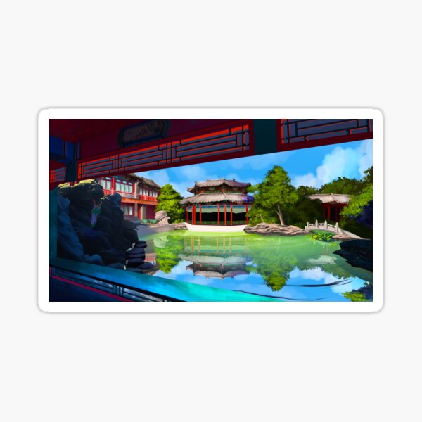 Secret Garden Pool Sticker