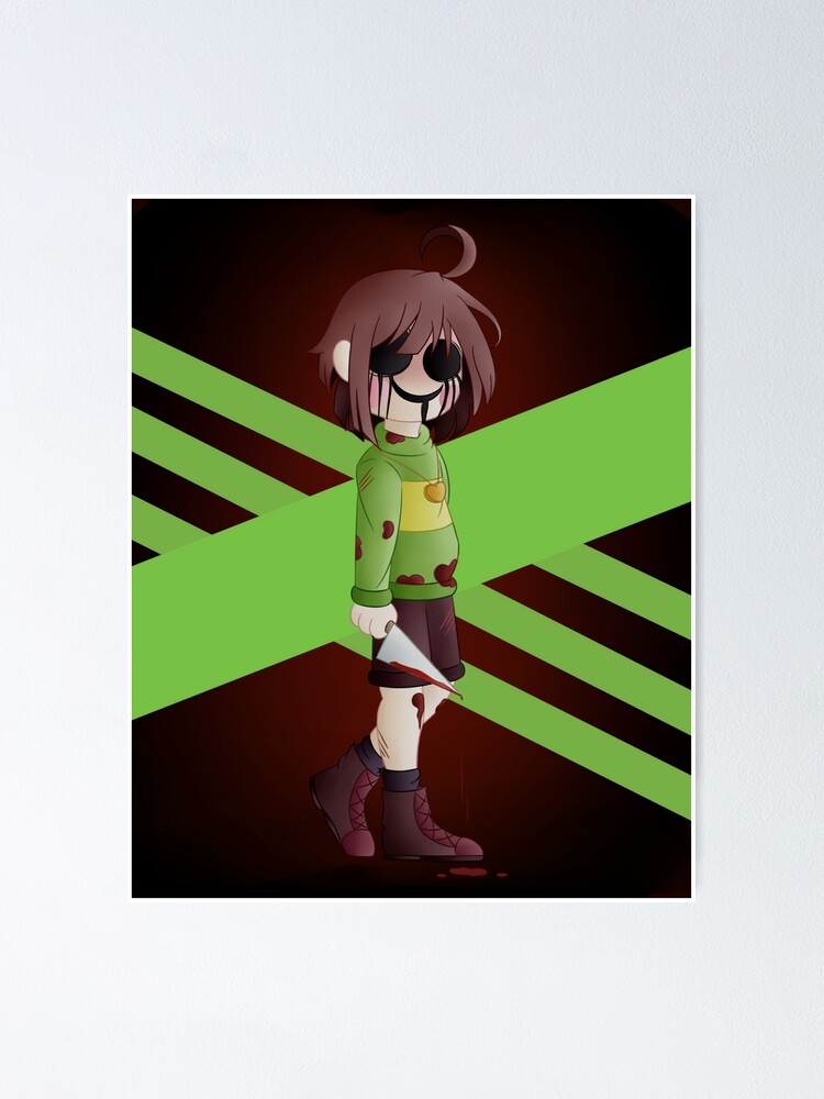 Undertale Chara Poster Poster By Spacepancakes Redbubble