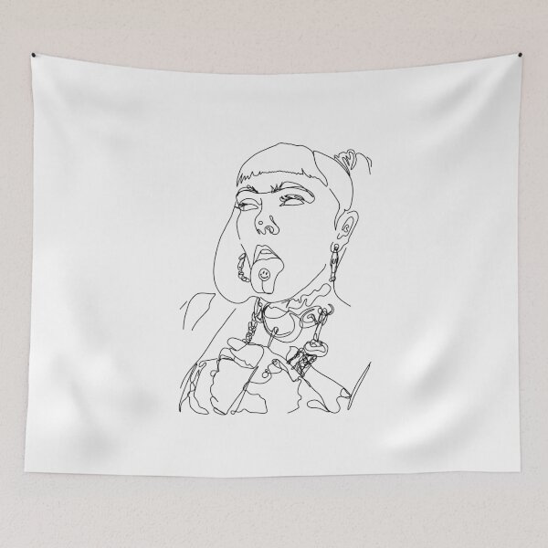 Item preview, ashnikko line drawing designed and sold by ren.