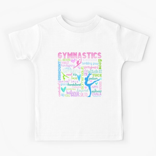 Item preview, Gymnastics Typography in Pastels designed and sold by gollygirls.
