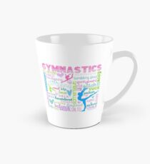 Gymnastics Typography in Pastels Tall Mug