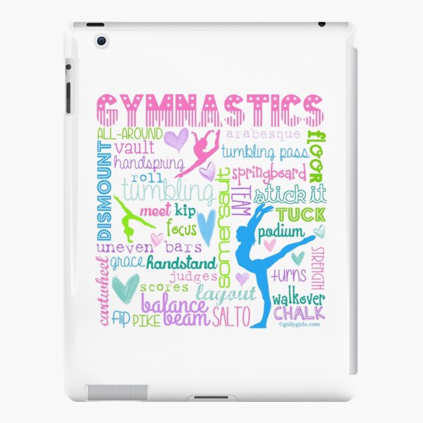 Gymnastics Typography in Pastels iPad Snap Case