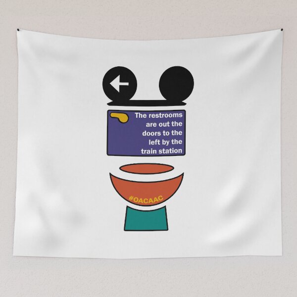 Item preview, Restroom Directions designed and sold by Lauren Doucette.