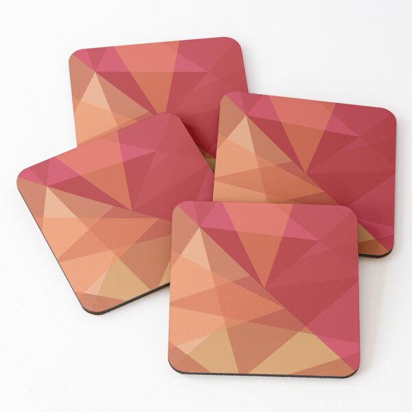 Item preview, Geometric Mosaic Triangles (red) designed and sold by Design Minds Boutique.