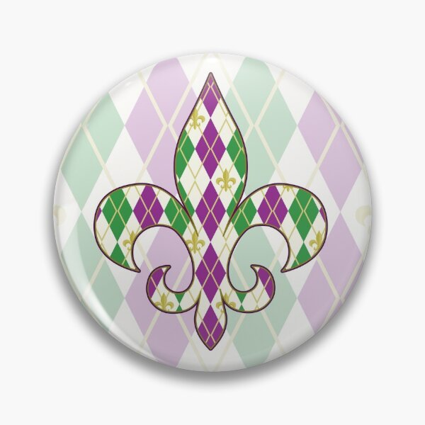 Item preview, Mardi Gras Argyle designed and sold by Valerie Bennett.