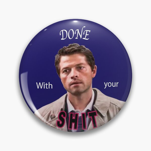 Item preview, Castiel is done with your shit - Supernatural sticker designed and sold by Heart-and-Skull.