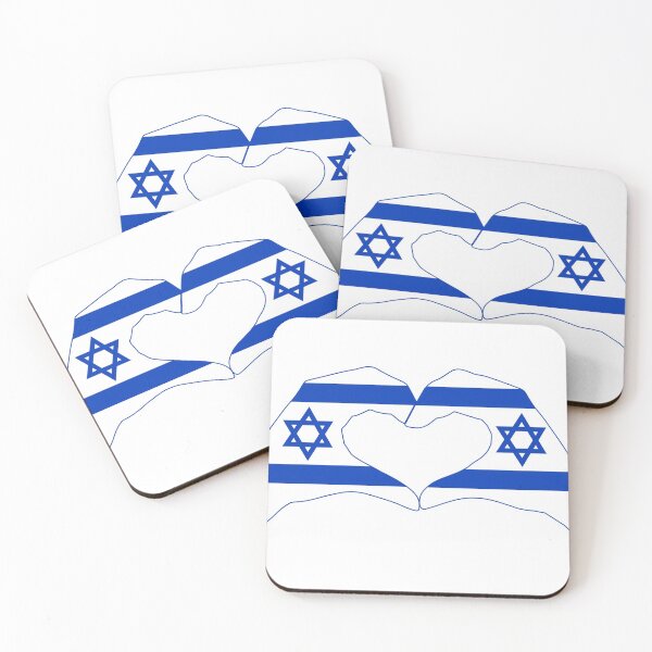 Item preview, We Heart Israel Patriot Flag Series (Double) designed and sold by Carbon-Fibre Media.