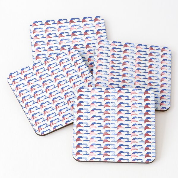 Item preview, We Heart USA & Israel Patriot Flag Series designed and sold by Carbon-Fibre Media.