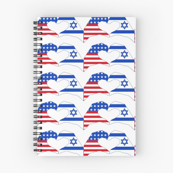 Item preview, We Heart USA & Israel Patriot Flag Series designed and sold by Carbon-Fibre Media.
