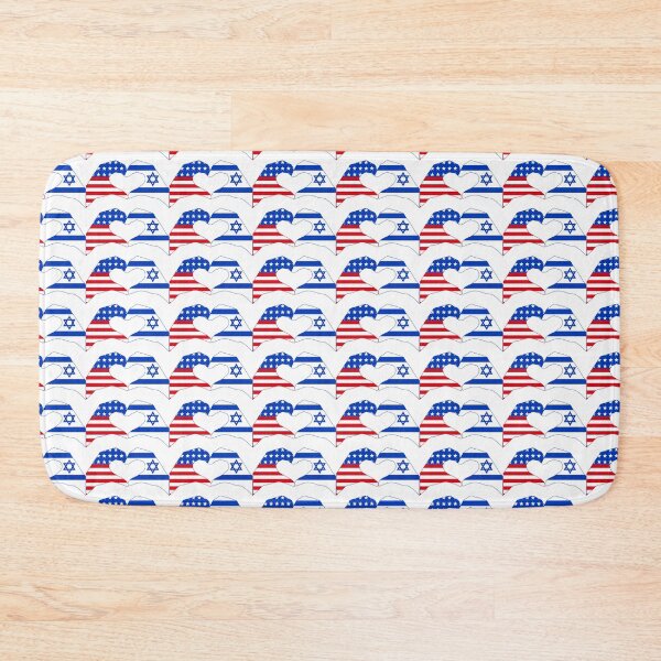 Item preview, We Heart USA & Israel Patriot Flag Series designed and sold by Carbon-Fibre Media.