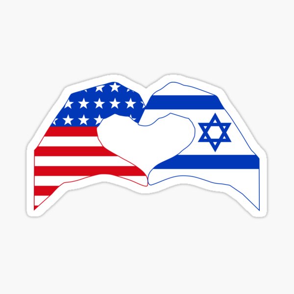 Item preview, We Heart USA & Israel Patriot Flag Series designed and sold by Carbon-Fibre Media.