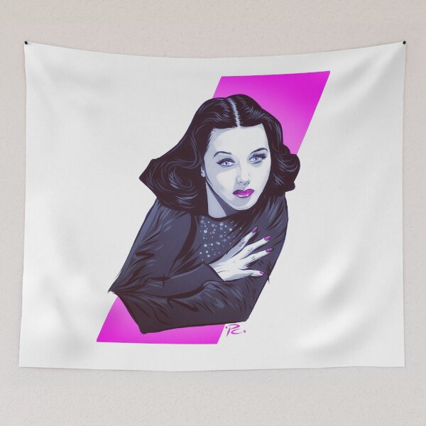 Item preview, Hedy Lamarr - An illustration by Paul Cemmick designed and sold by TIGERDAVER.