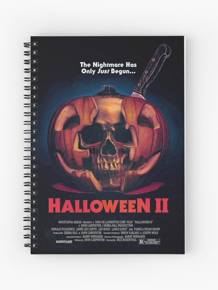 Cuaderno de espiral «Cartel de la película de terror de Halloween 2» de rollthemall | Redbubble Cuaderno de espiral «Cartel de la película de terror de Halloween 2» de rollthemall | Redbubble