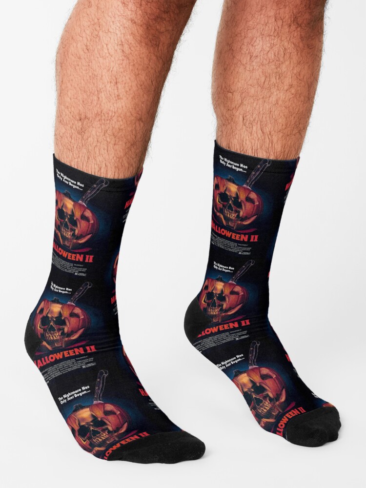 "Halloween 2 Horror Movie Poster" Socks for Sale by rollthemall Redbubble