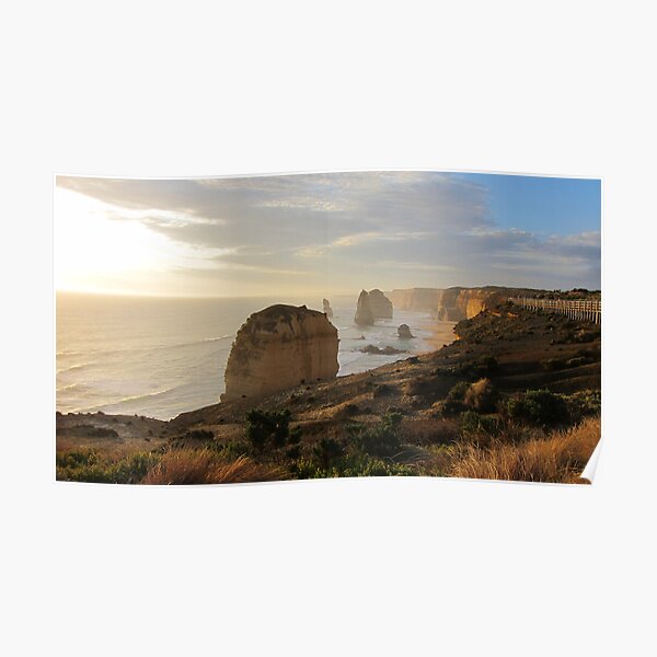 12 Apostles Near Sunset Poster