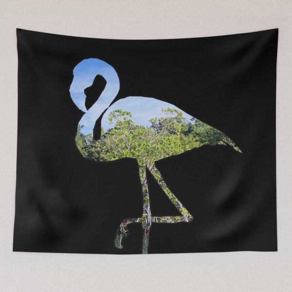 Item preview, Flamingo Silhouette Salt Marsh Cutout designed and sold by nickp1480.