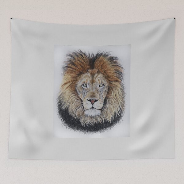 Item preview, African lion Wildlife drawing  designed and sold by Sabrina  Jones.