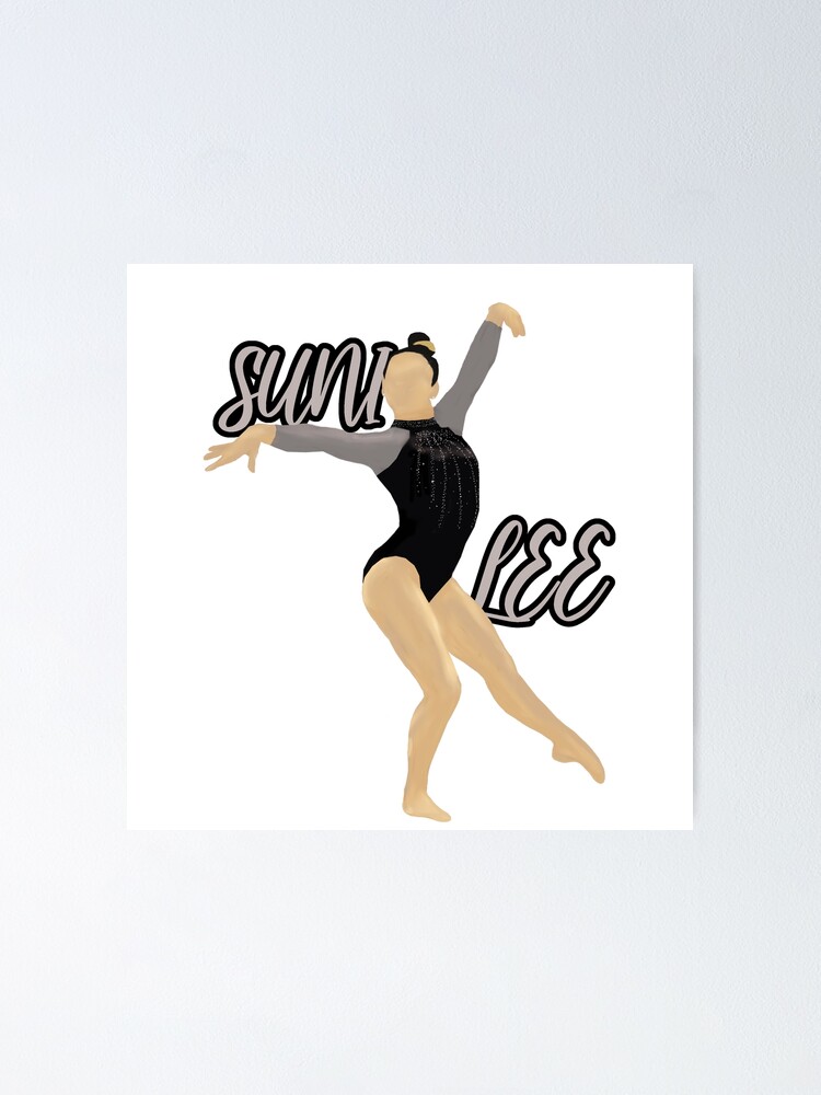 Suni Lee (Sunisa Lee) Gymnastics Art with Name