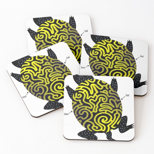 Item preview, Snapping Turtle Maze Puzzle Art Childrens Room Decor designed and sold by Stephen Chambers / The Pop Art Factory.