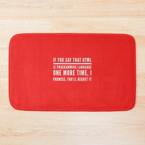 Item preview, HTML Is Not Programming Language - Best Funny Programmer Gift designed and sold by sviatos.