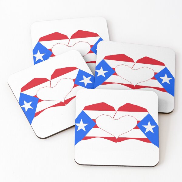 Artikelvorschau, Wir Herzen Puerto Rico Patriot Flag Serie (Doppel) entworfen und verkauft von Carbon-Fibre Media.