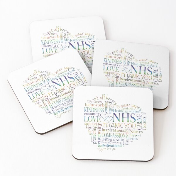 A special Thank you for the NHS Coasters (Set of 4)