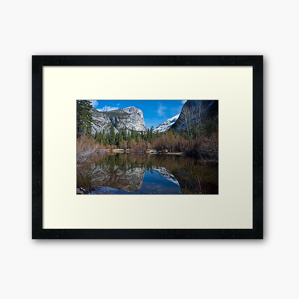 Mirror Lake Late February, Yosemite Framed Art Print