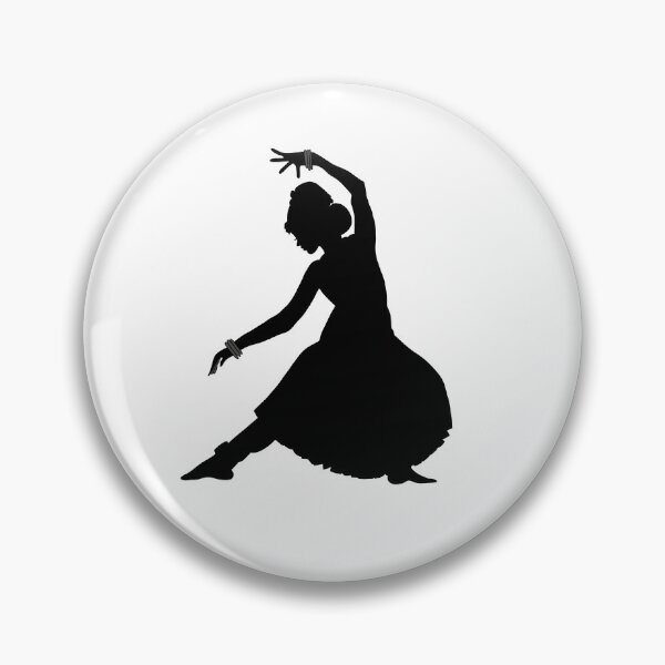 Item preview, classical Indian dancer silhouette  designed and sold by mahimam13.