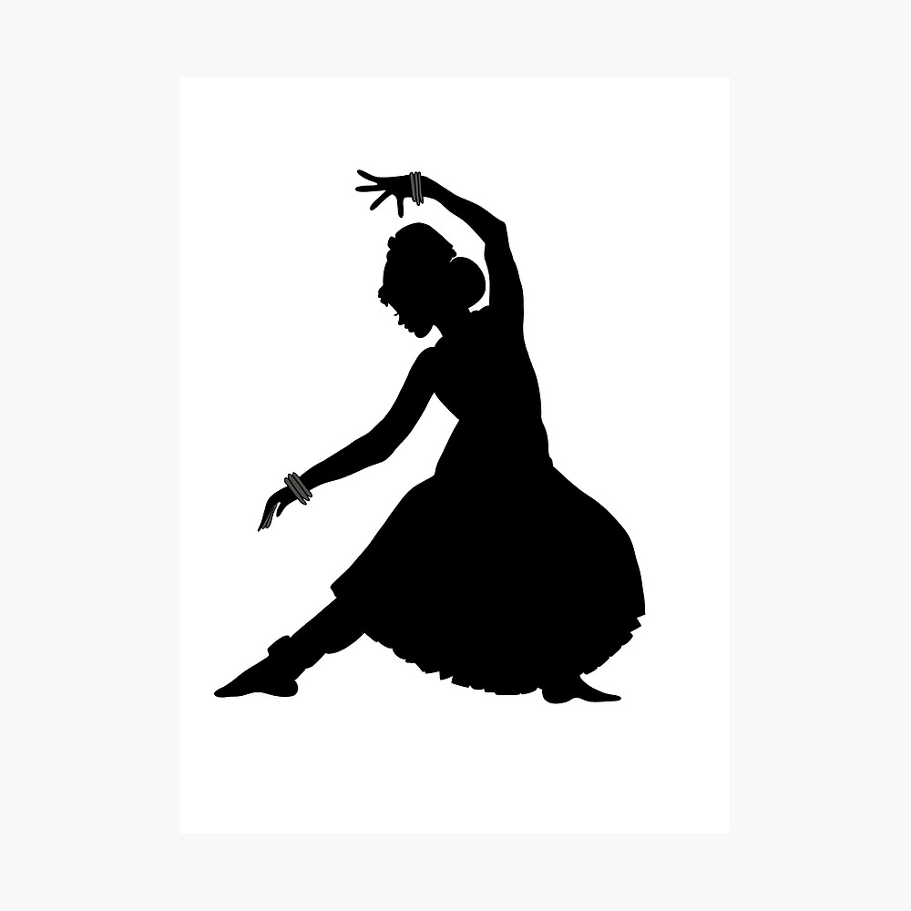 Samriddhi 'Beautiful Indian Classical Dance - Bharatanatyam - Woman Dancer  - Creative - Colorful - Wall Sticker' -SM819 (PVC Vinyl - 100cm X 80 cm) :  Amazon.in: Home & Kitchen