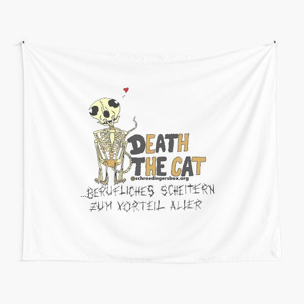 Death the Cat (Portrait Edition in German) Tapestry