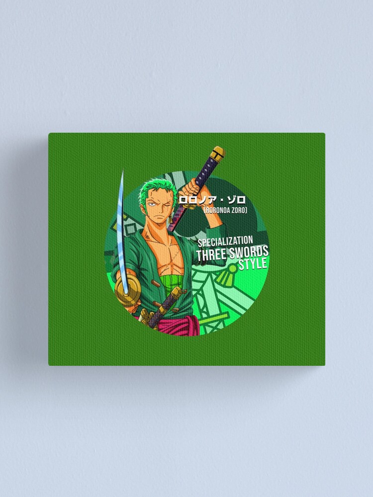 Roronoa Zoro Vivre Card Canvas Print By Eznovax Redbubble