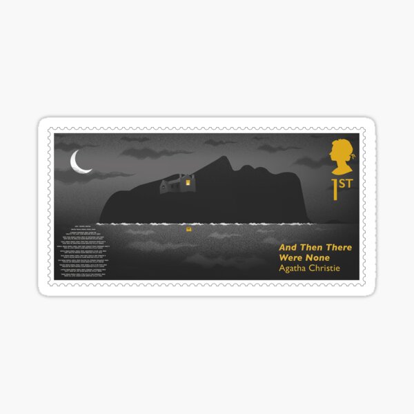 And Then There Were None Royal Mail Sticker