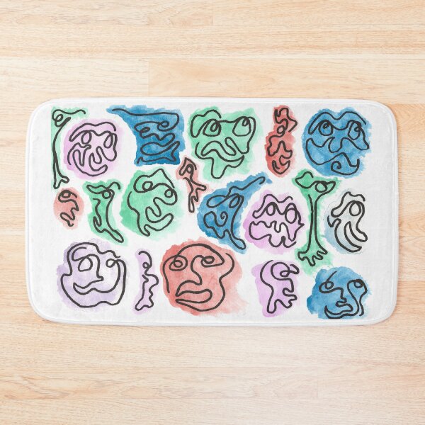 Item preview, Abstract Watercolor Faces  designed and sold by meghanzappia.