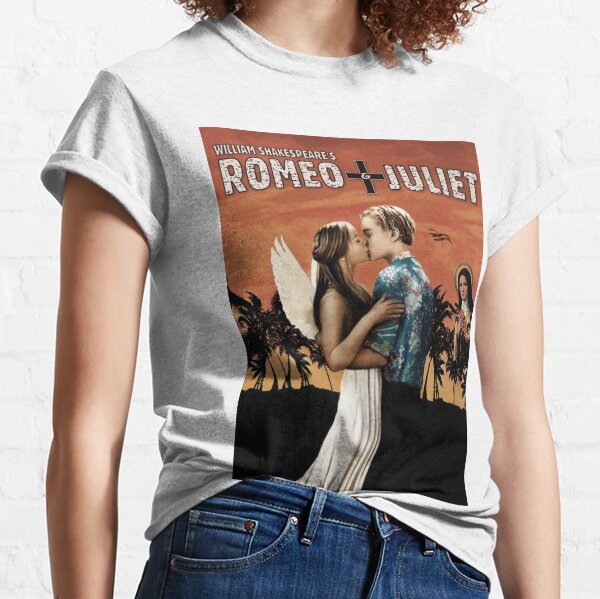 White Graphic Romeo And Juliet Long Top, Tops