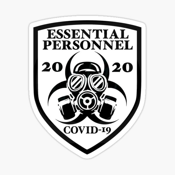 Essential Personnel Employee (COVID-19) Sticker